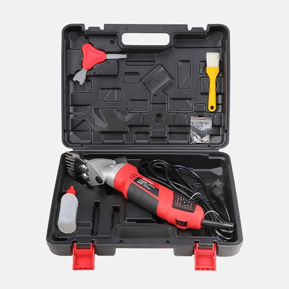 Maquina de Esquilar Eléctrica Ovino 1000W 6 Velocidades Regulables Esquiladora Trasquilar Peladora para Oveja Esquiladora Trasquilar Podadoras de Pelo de Cabra 13 Straight Tooth
