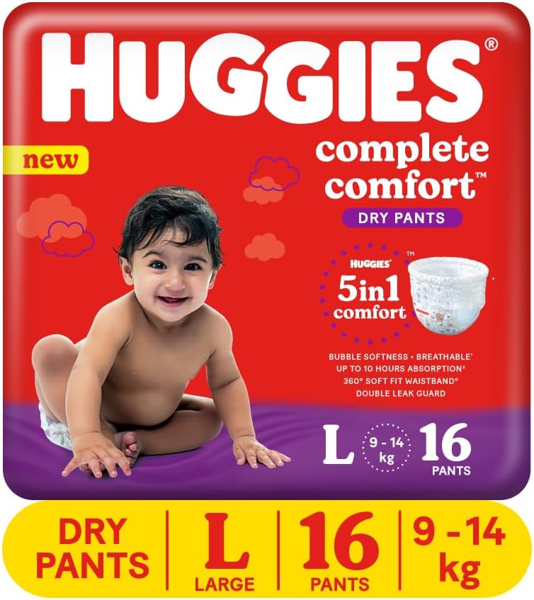 Buy Huggies Complete Comfort Dry Pants Large (L) Size Baby Diaper Pants