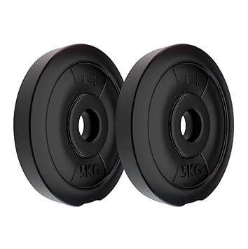 Kore RW PVC Plate-10KG (5 KG X 2) Weight Plate, Black