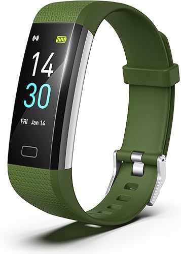 Miniatura 9 de Rastreador de fitness para hombres y mujeres reloj de fitness impermeable con rastreador de actividad y monitor de sueño y monitor de temperatura