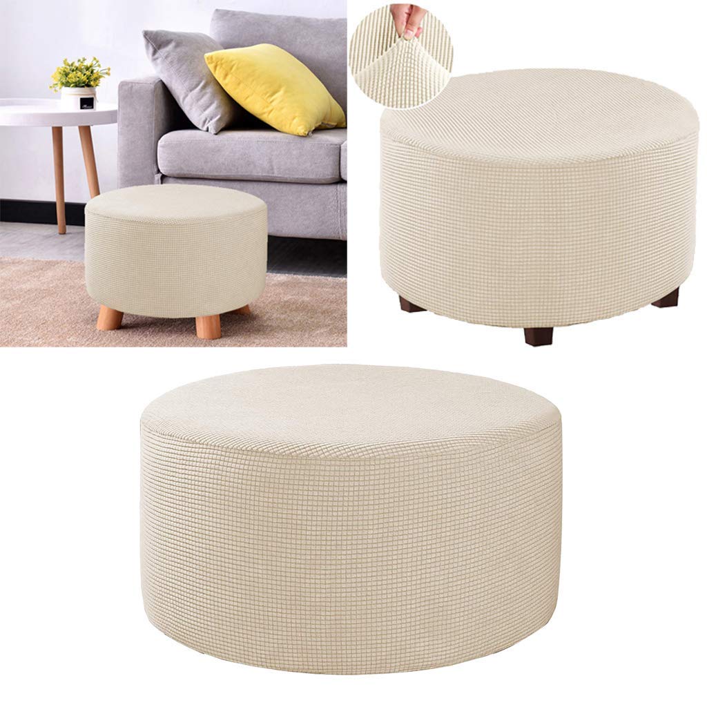 S & L Homes Poef Ottomaanse poef - 100% jute gevlochten