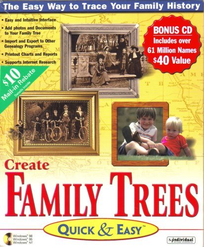 Individual Create Family Trees Quick & Easy [ Windows 95 / 98 / Nt ] cover