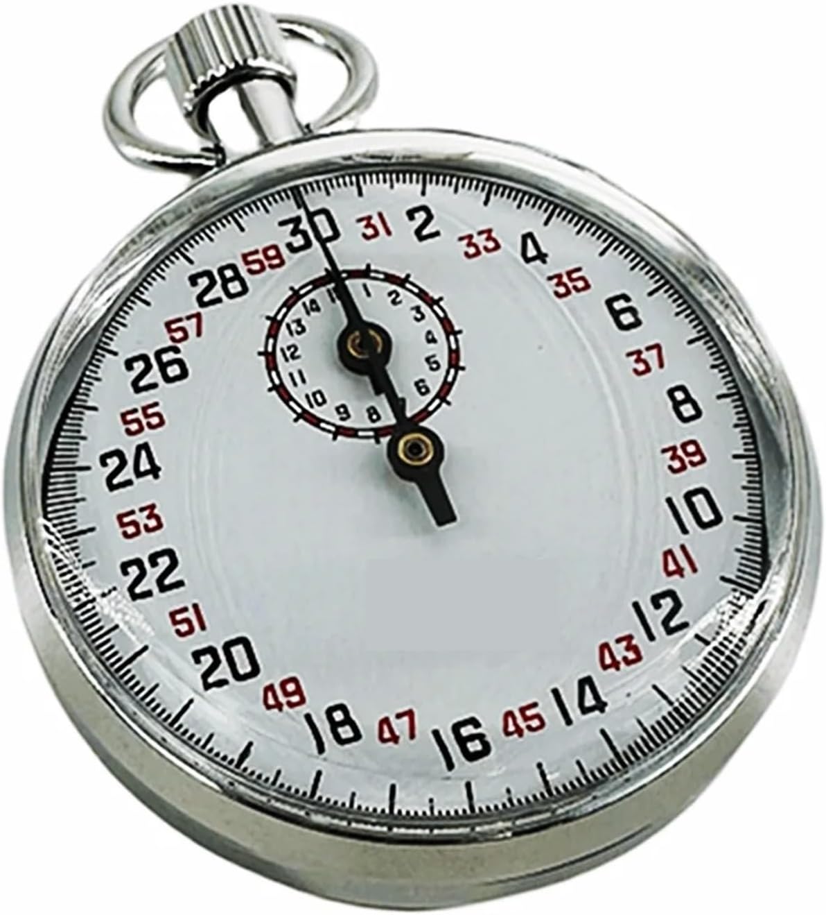 SXJ504 Stainless Steel Mechanical Stopwatch Professional Sports Chronograph Running Timer Handheld Stop Watch with Case