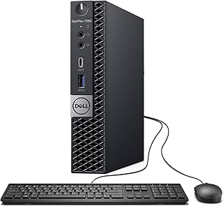 Dell OptiPlex 7060 Micro Desktop Business PC, Intel Core i5-8500T 2.1GHz, 16GB, 256GB SSD, USB Type-C, Win 11 Pro (Renewed)