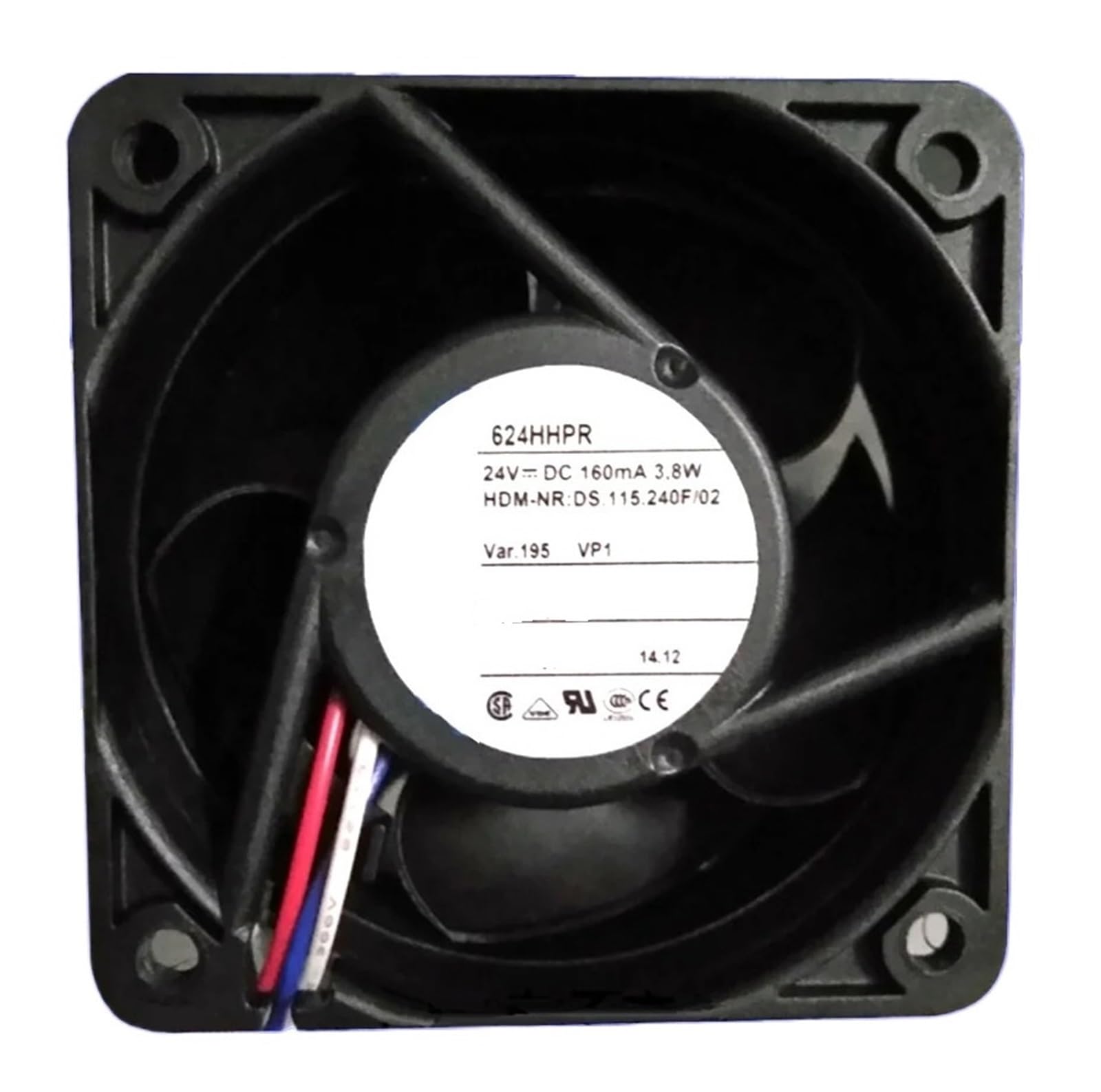 LZIKKGKI 624HHPR 624HHPR 24VDC 3.8W COOLING FAN 6025 6CM 60 * 60 * 25MM