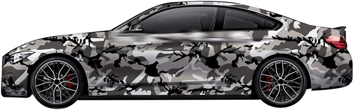 Glossy Classic Car Camo Vinyl Wrap Film with Bubble Free Vehicle Graphics Stickers Auto Camouflage Vinyl Film Roll, 5 x 59FT, 03