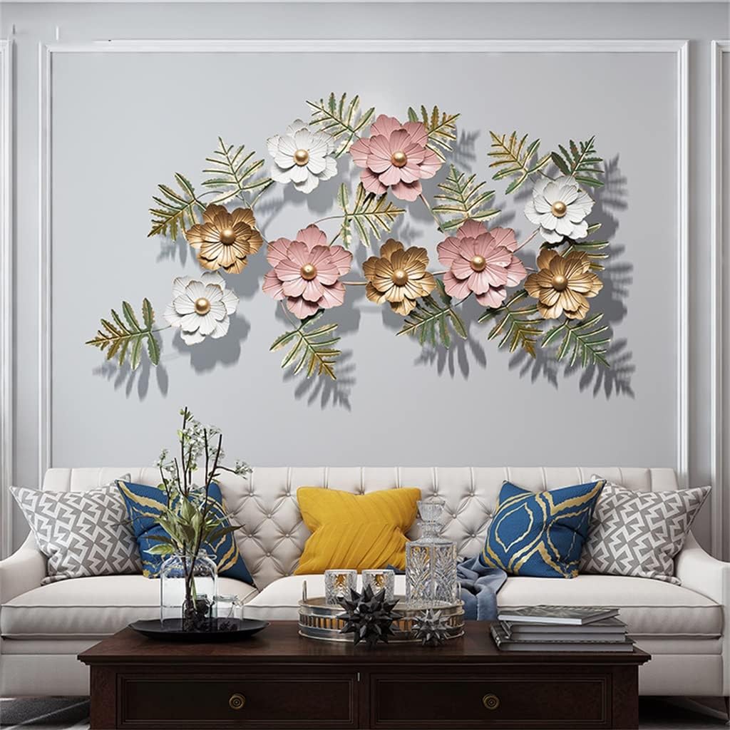 Metal Wall Decoration Living Room Creative Wrought Iron Wall Decoration Three-Dimensional Wall Decoration Hanging