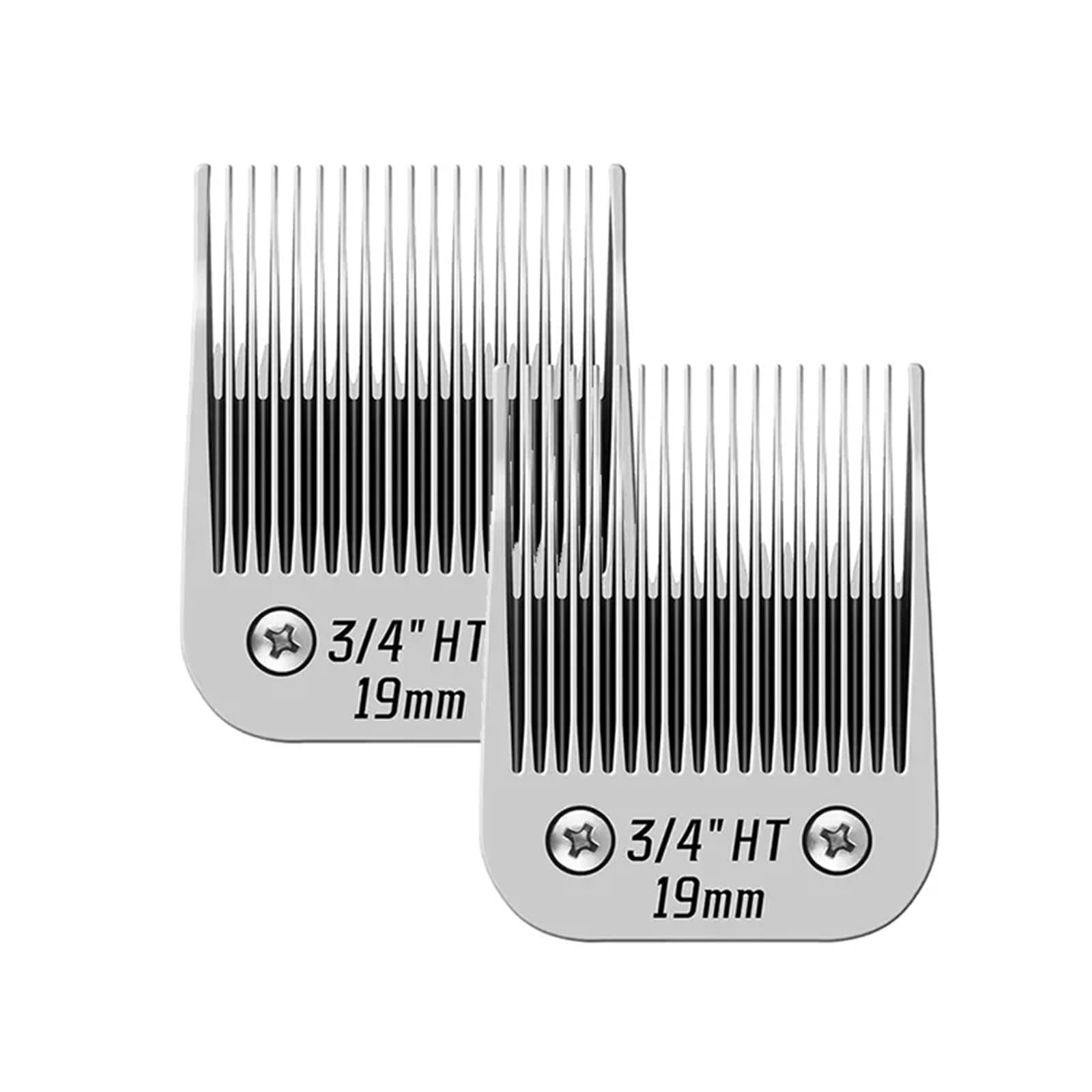 Cuchilla De Cerámica Desmontable for Peluquería Canina HT De 3/4 Pulgadas, Compatible Con Oster,A5,Compatible Con Wahl,cortauñas for Animales De La Serie KM(3-4 HT 2PC)