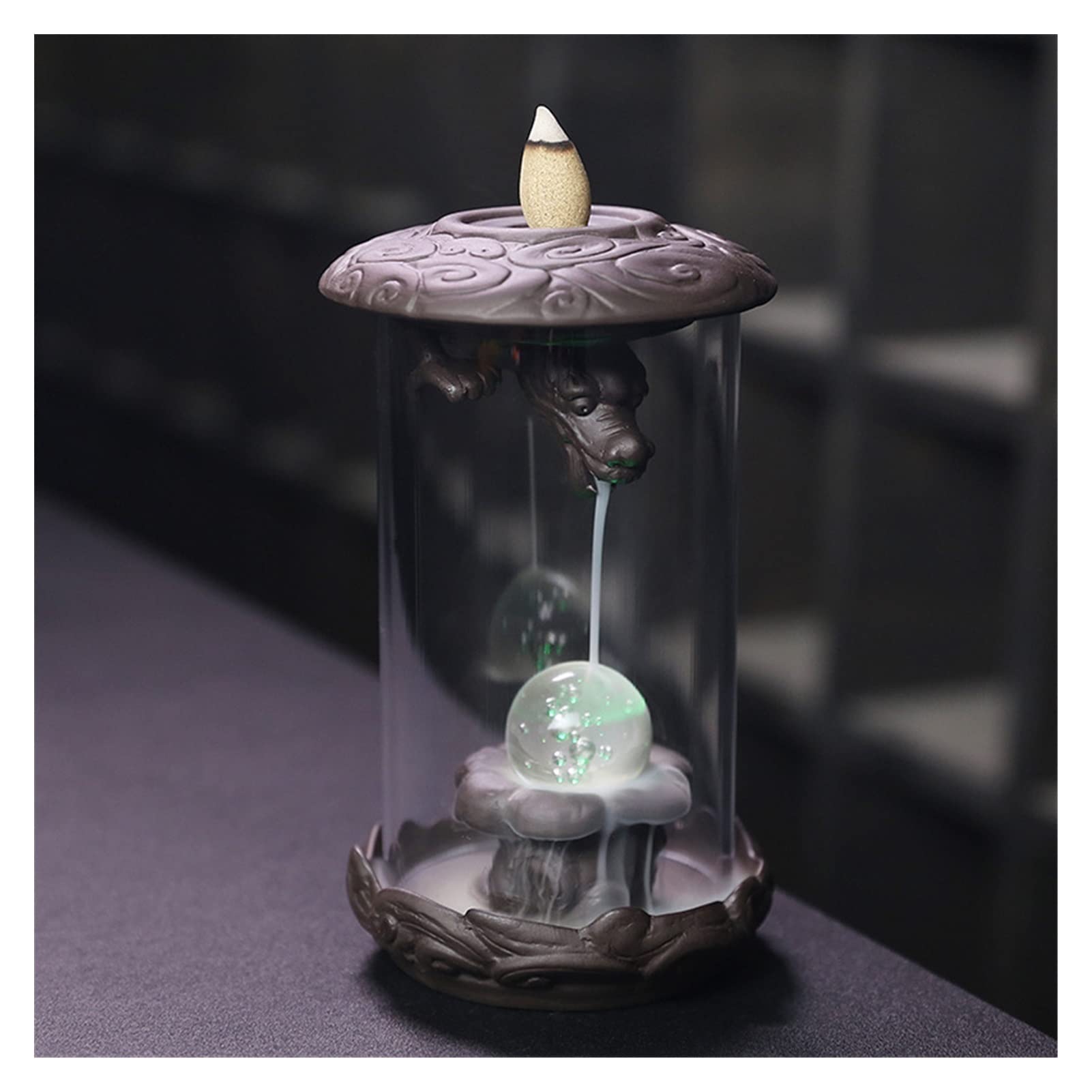 Incense Holder Base Home Decoration Handmade Gift Creative Feng Shui Ball Chinese Backflow Incense Burner Holder
