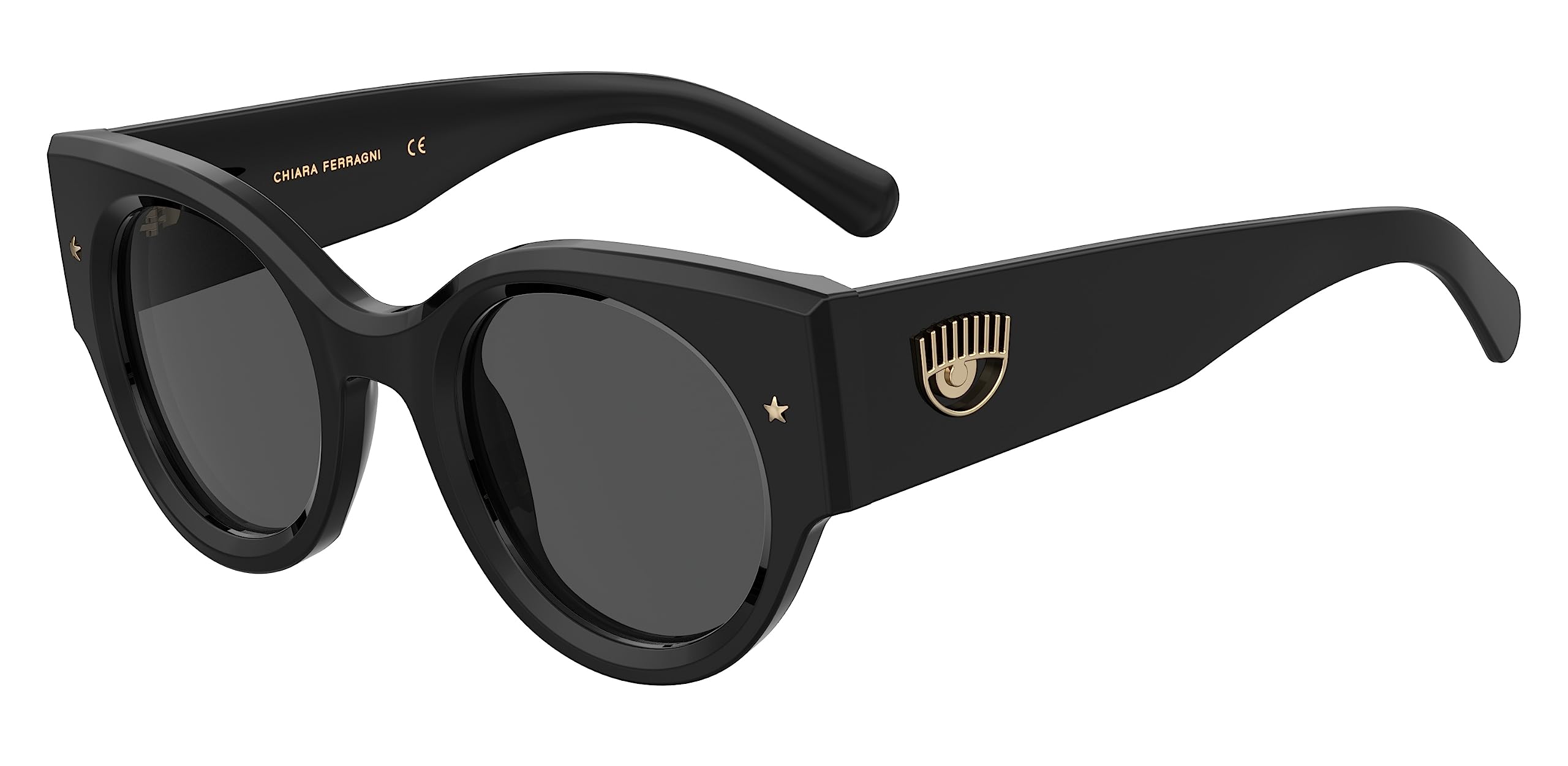 Chiara Ferragni CF 7024/S BLACK/GREY 47/24/140 women Sunglasses