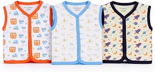 NammaBaby Unisex Kid Cotton Regular Fit T-Shirt Hosiery Clothing Jhabla/Vest Front Open T- Shirt with Snap Buttons Price In India