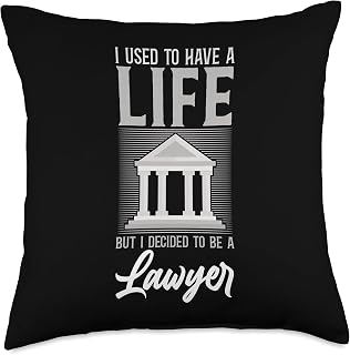 Young Lawyer Attorney Law I Used To Have A Life But I Throw Pillow