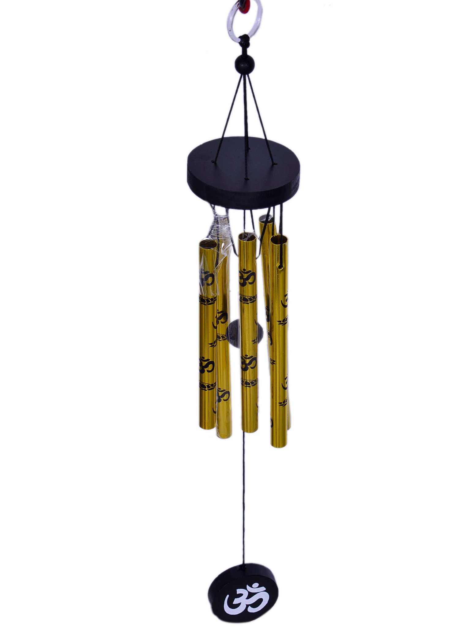 Purpledip Metal Feng Shui Wind Chime Om: Good luck & Positive Energy Melodious Hanging Showpiece for Living Room Balcony Or Verandah (10423) - Image 2