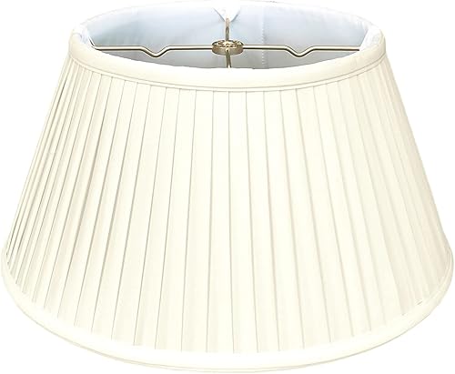 Royal Designs - Pantalla básica plisada lateral de 6 vías, cáscara de huevo, 9.5 x 15 x 8 pulgadas