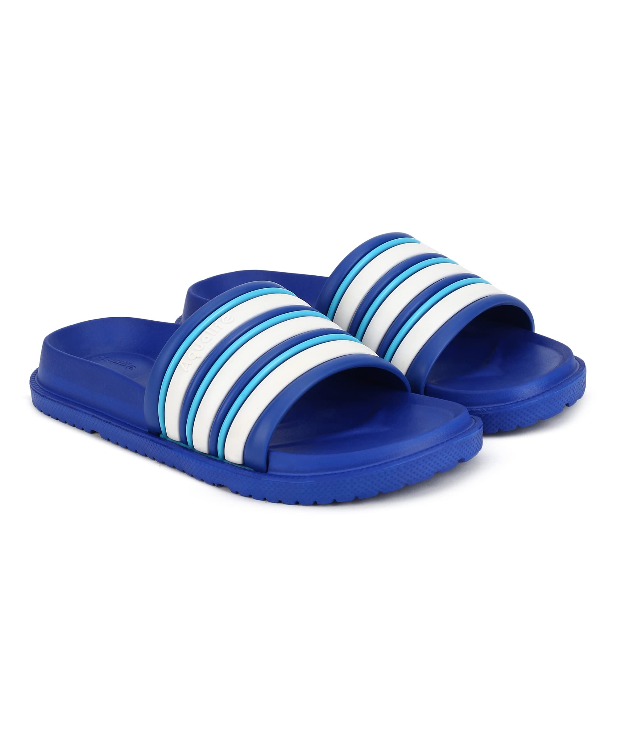 Aqualite Sliders for Men|| Comfort Trendy Stylish Fashionable Slippers For Men||Flip Flops for Men||Slides for Men, Royal Blue & White, UK 6 (B0BY2KLX47) Amazon Price History, Amazon Price Tracker