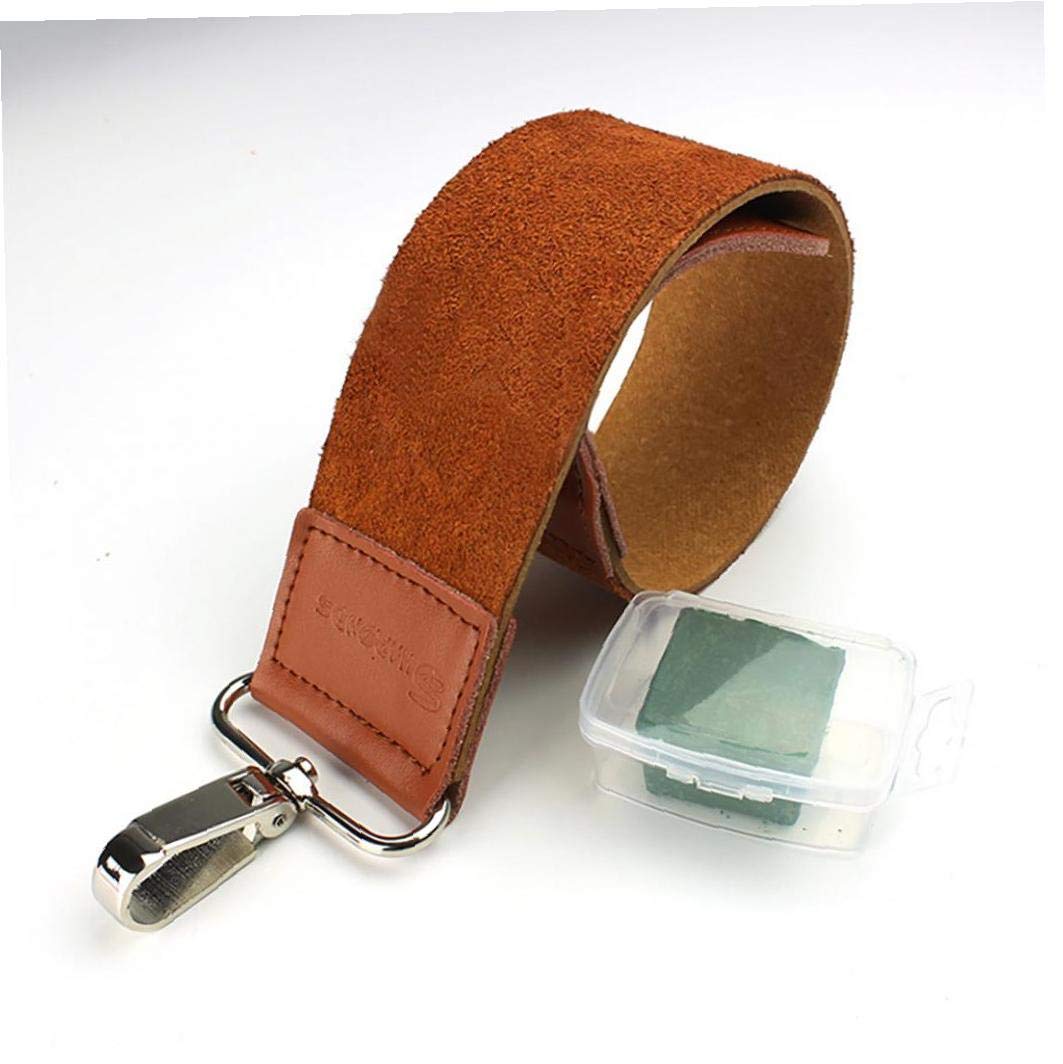 Amazon.co.jp: 1PC 2層レザーレザーストロップ シェービングシャープ