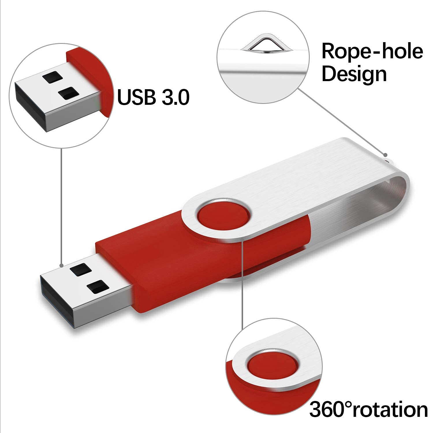 Amazon.com: USB 3.0 Flash Drive, 64 GB Flash Drive 3.0 64GB Thumb