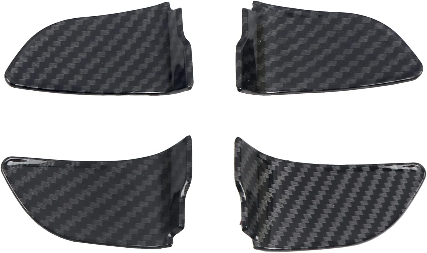 HIGH FLYING for Subaru WRX STI 2015-2021, Forester 2014-2018, XV Crosstrek 2013-2017, Outback/Legacy 2010-2019 Car Accessories Side Door Handle Bowl Cover Trim ABS Carbon Fiber Grain 4pcs