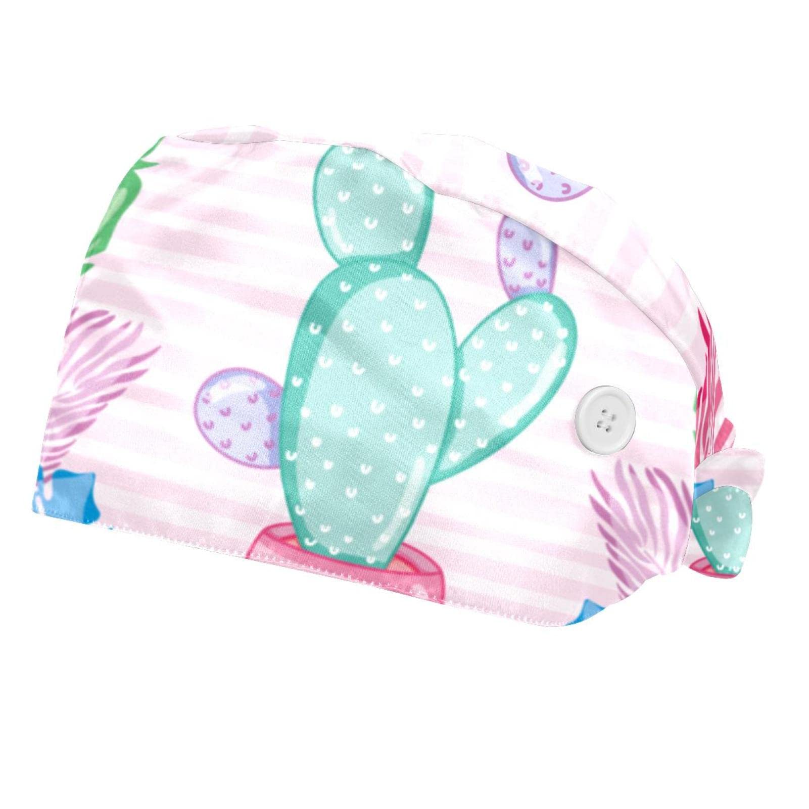 Chapeaux bouffants JDEZ 2PCS casquettes de travail ajustables - 7