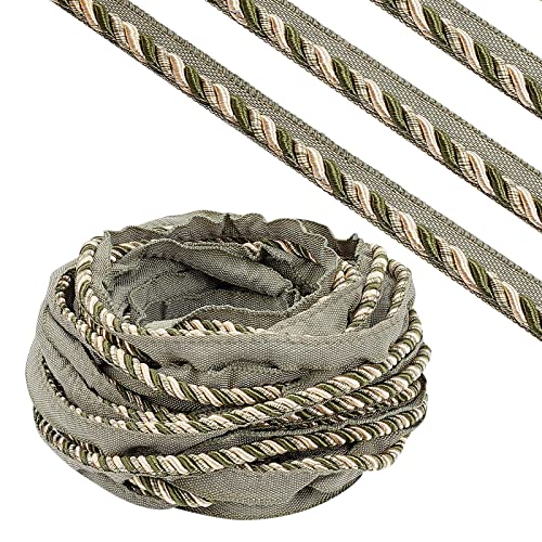 Ph Pandahall 27 Yard Twisted Lip Cord Trim, 6Mm Twisted Cord Trim Lip Cording Muticolor Edge Piping Trim For Handmade Crafts Home Decor Upholstery Edge Embellishments #TOP6