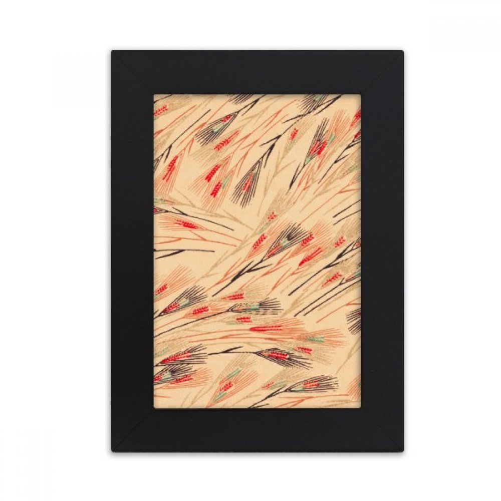 Cadre photo noir 5x7 pouces au motif nature japonaise graffiti pour bureau et maison chic