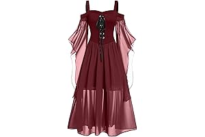 Renaissance Costume Women Halloween Gothic Dress