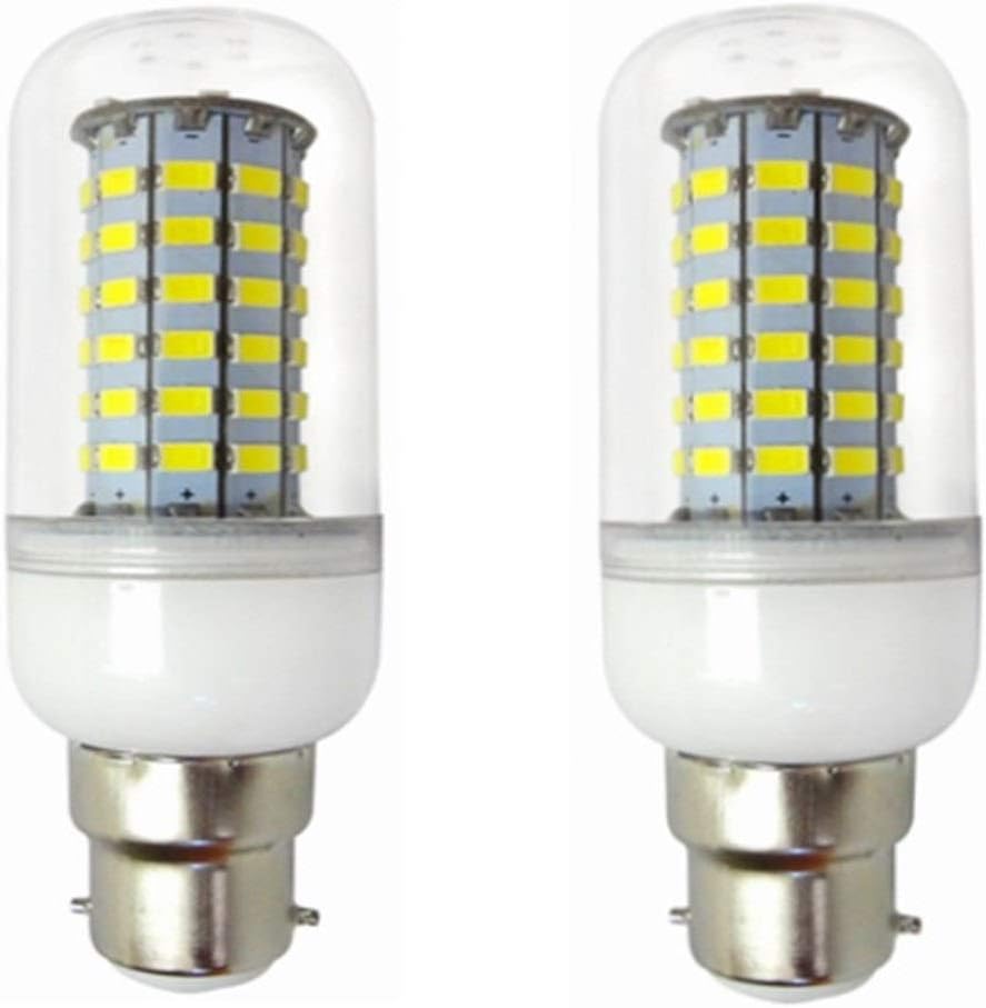 Low Voltage B22 LED Corn Bulb Lamp 12V 24v 36v 48v 10W Corn Bulb Light 5730SMD 69LED AC/DC 10-60v for RV Camper Marine, Solar Power Light and Off Grid 2pcs/lot (Color : Cool White)