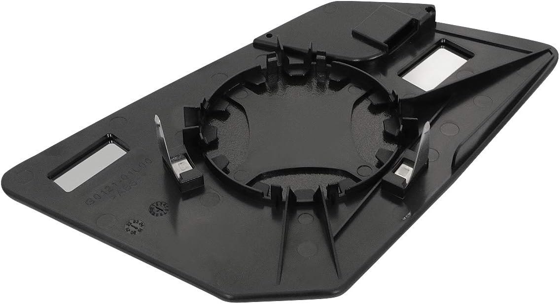 DNA Motoring OEM-MG-0519 Factory Style Left Side View Mirror+Round Spotter Glass Lens Plate Compatible with 09-17 Traverse / 09-16 Acadia / 17Acadia Limited