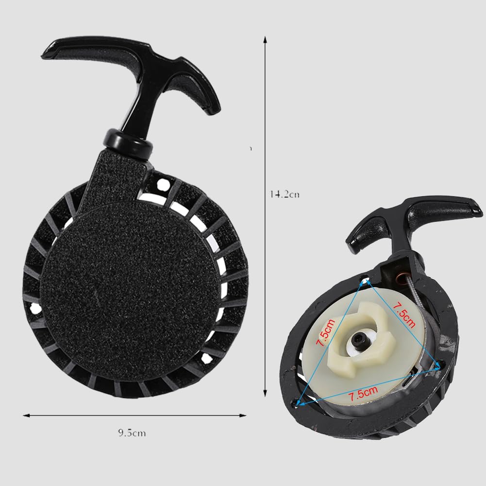 Pocketbike Avviatore a fune Pull Start Recoilss Starter in alluminio per mini moto accensione moto avviamento Easy Pull Start parte per 49CC Mini Pocket Dirt Bike Quad.