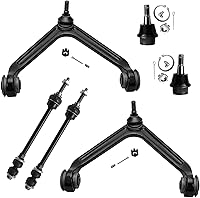 Vista 62 de Detroit Axle - Kit de suspensión delantera RWD para Chrysler 300 Dodge Challenger Charger Magnum, brazos de control superior con barras