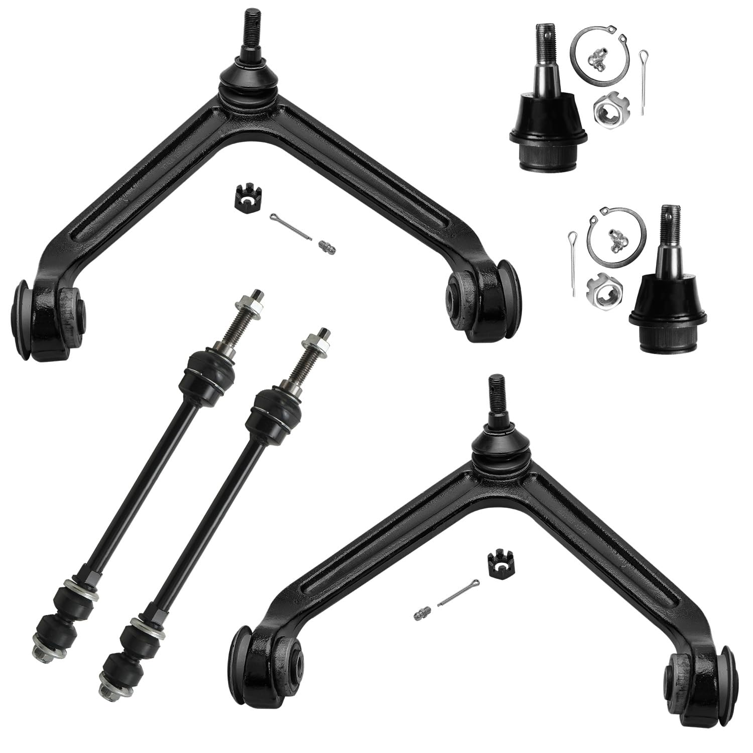 Detroit Axle - 4WD Front End Control Arms Kit for 02-05 Dodge Ram 1500, 2