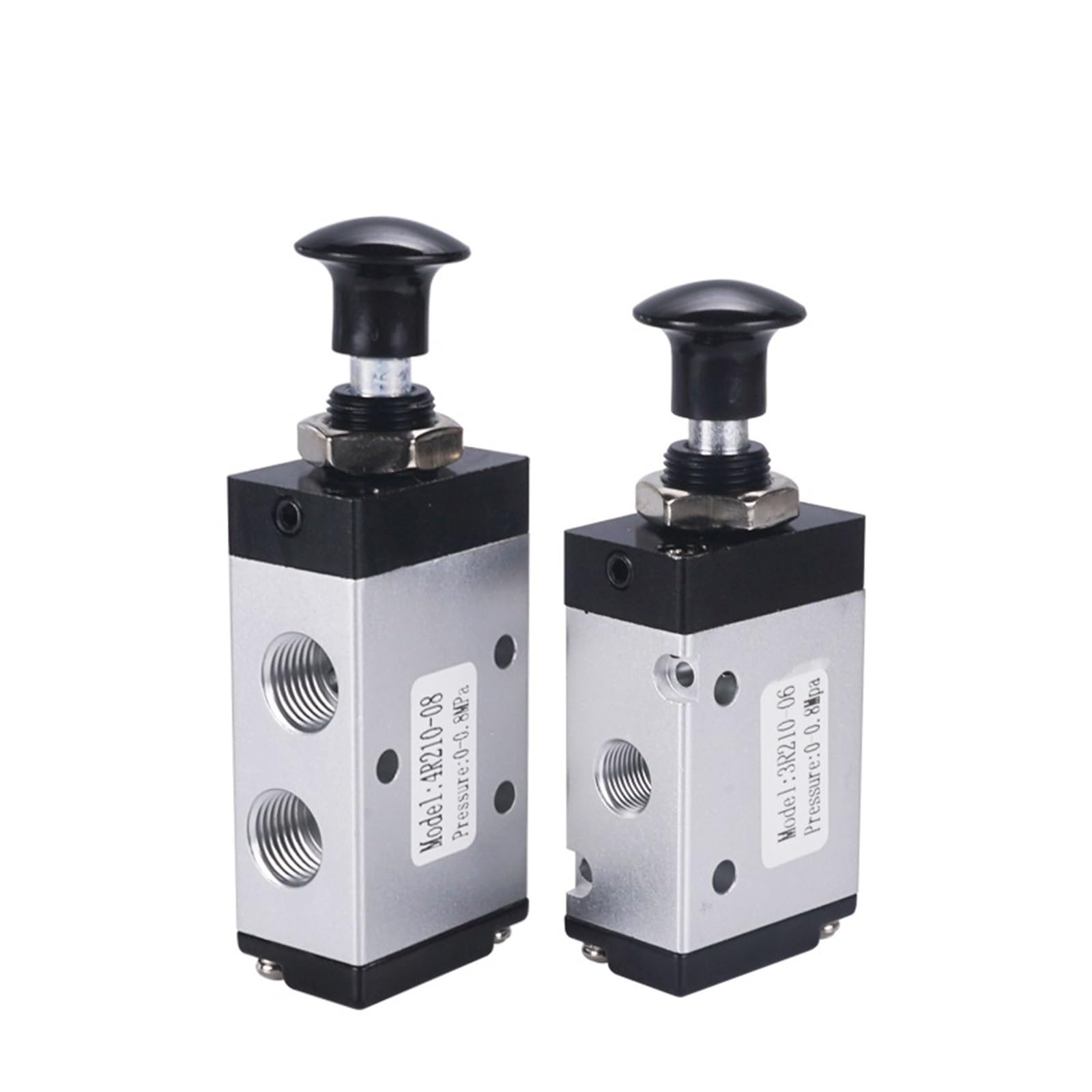 MXXDMOPD 1 Pcs 3R110-06 3R210-08 3R310-10 4R110-06 4R210-08 4R310-10 Pneumatic Solenoid Valve Push-Pull 3R 4R Series Hand(3r110-06)