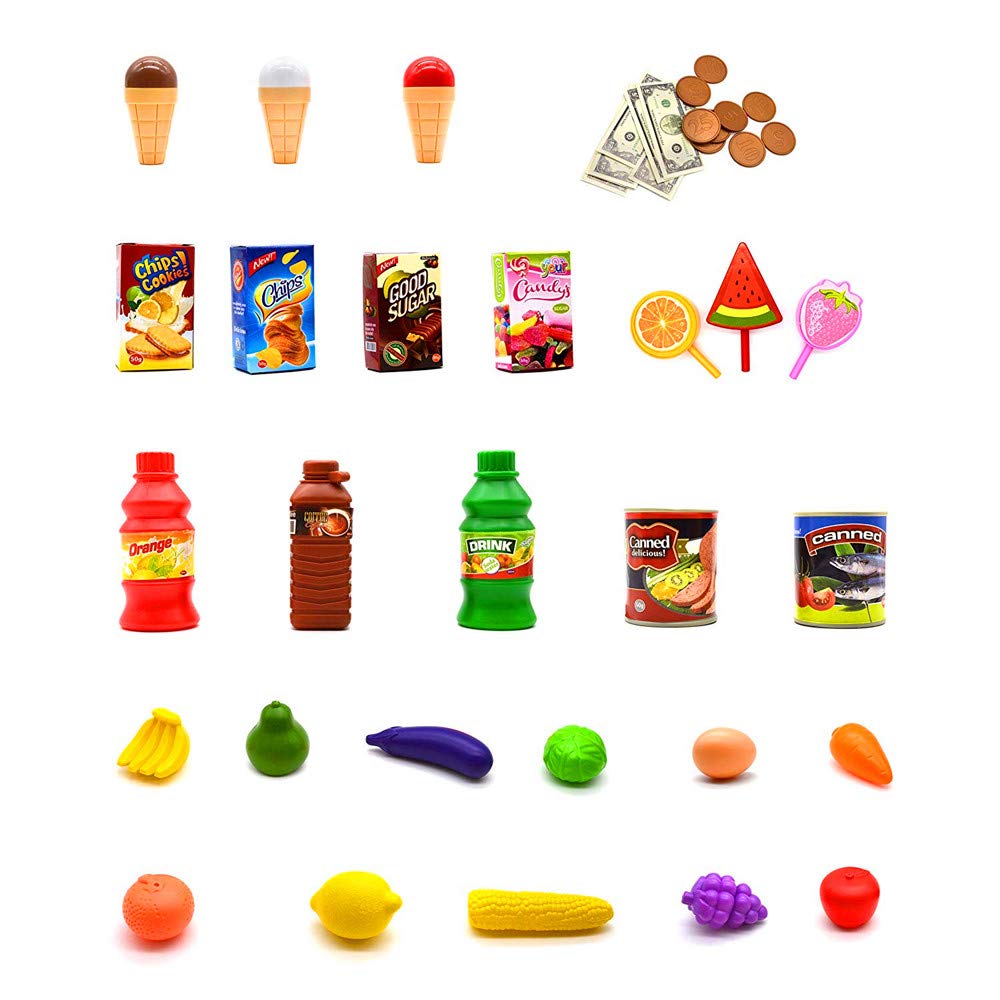 COLOR TREE Kids Play Grocery Store Mart Cashier Play Set Supermarket