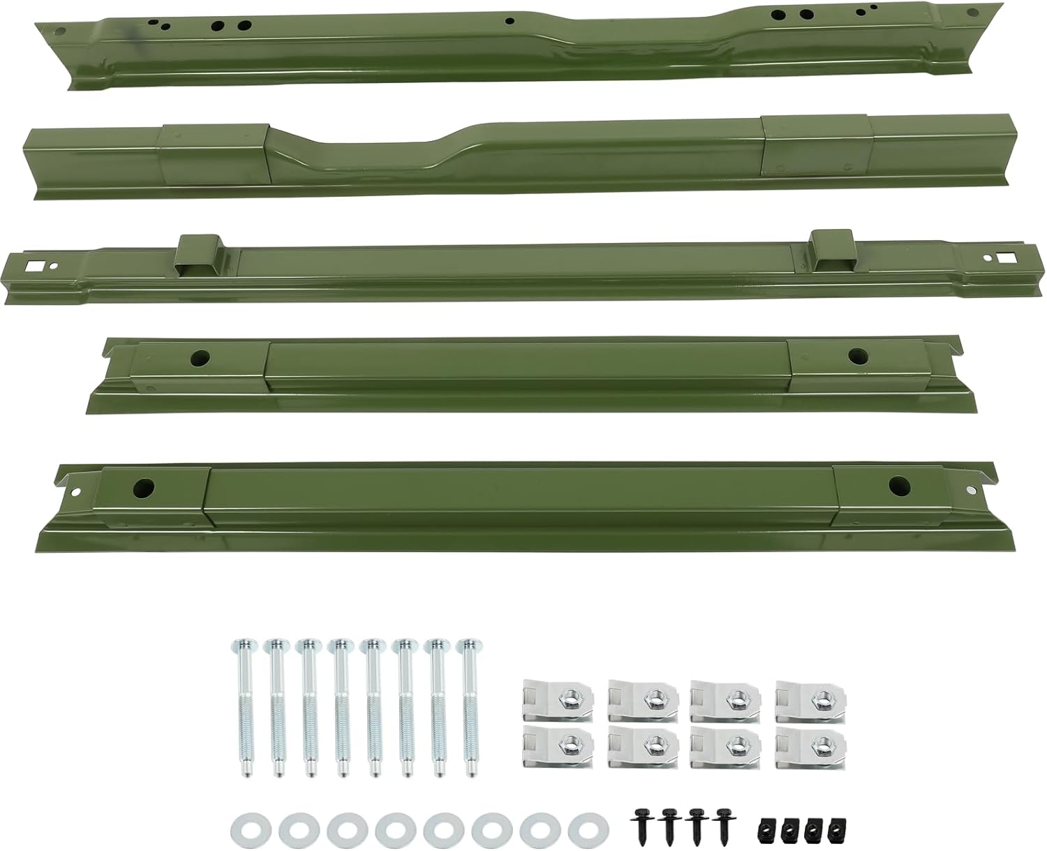 SCITOO 5 Track Truck Bed Rails Long Bed Rails Compatible with Ford Models for 1999-2018 for Ford for F250/F350/F-450 Super Duty 5 Steel Rails Truck Bed Crossmember Long Bed Crossmember Kit