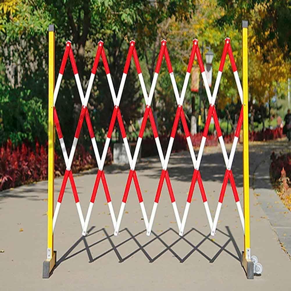 Barrière de sécurité Mobile rétractable et Pliable – Barrière de Circulation Extensible pour événements et Chantiers, Installation Facile, Durable et Portable.