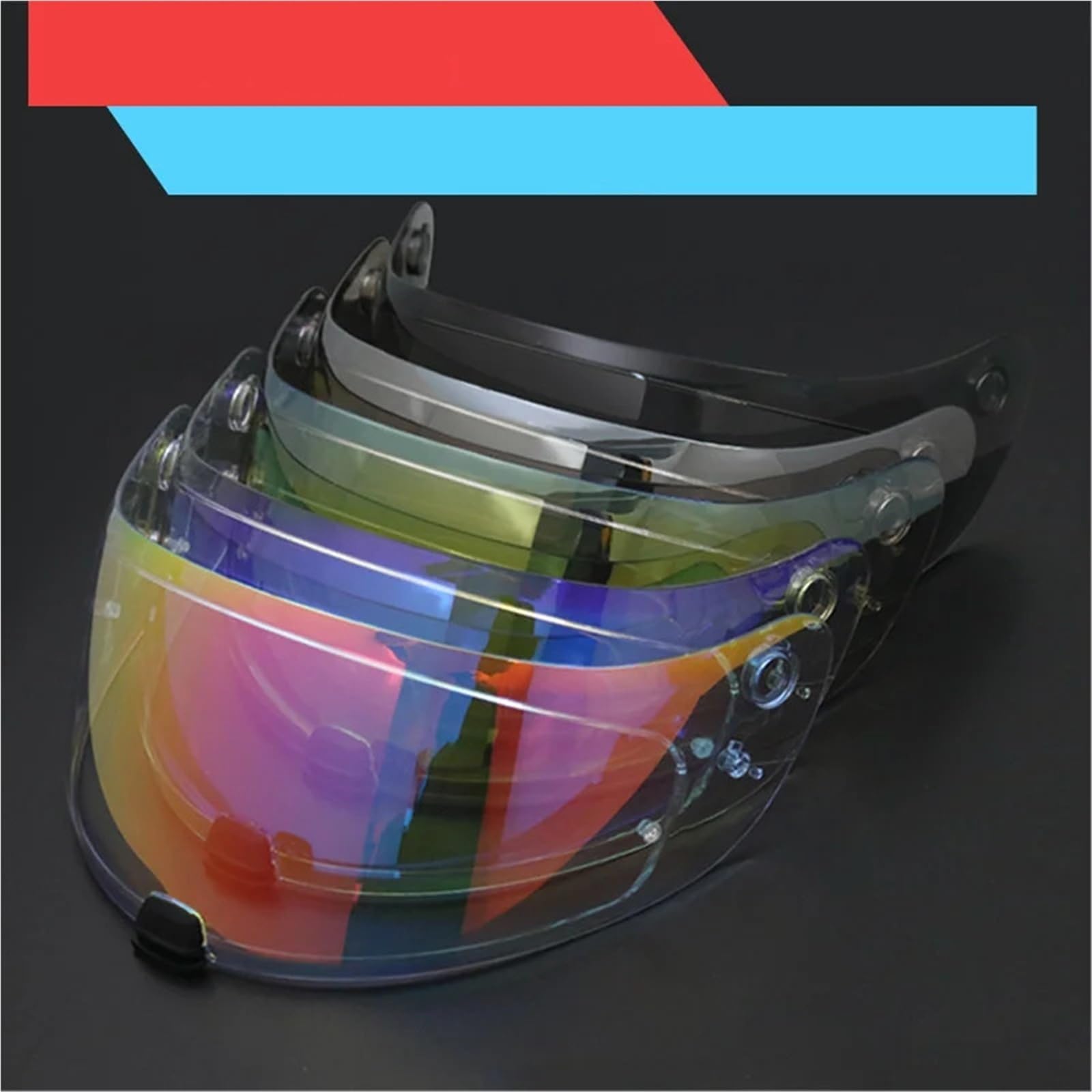 Visera para casco de moto Visera for casco, gafas for motocicleta, visión nocturna for(Color 2)
