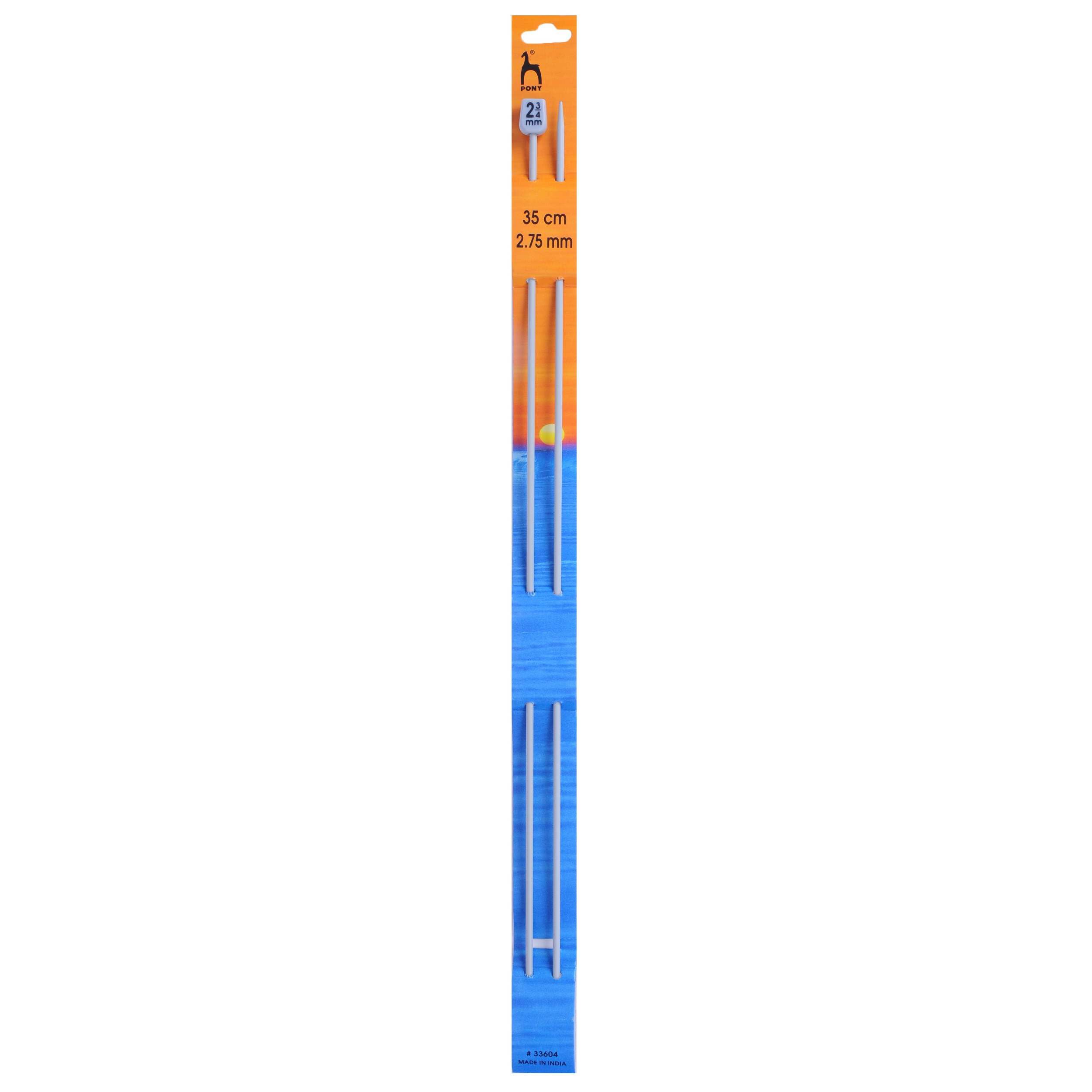 Pony Single Ended Classic Knitting Pins - 35Cm x 2.50mm