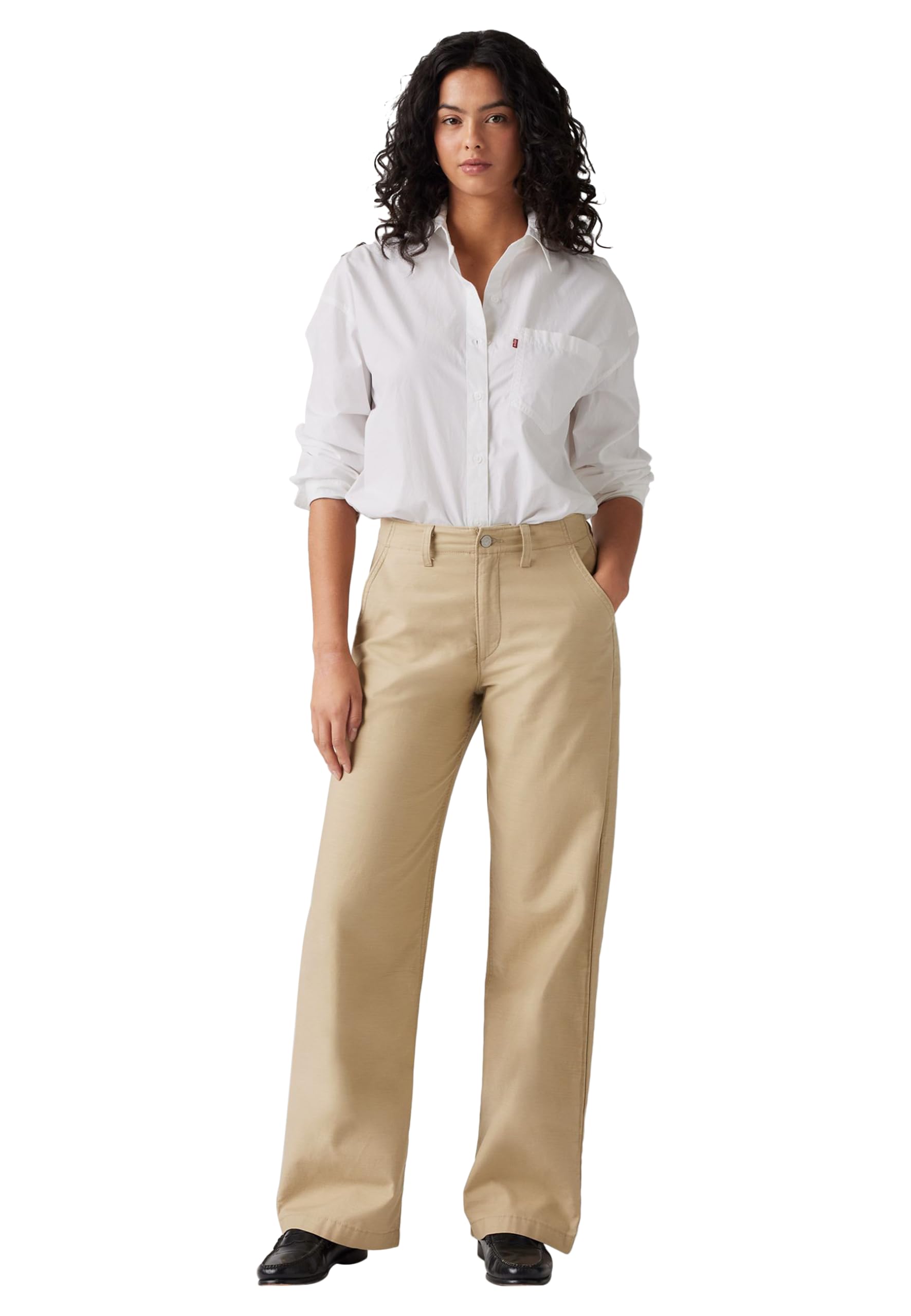 Levi's Women's 90s Straight Casual Trouser, Travertine, 32W x 32L