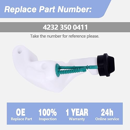 Miniatura 3 de CULMKARI Conjunto de depósito de combustible de gas para recortadora STIHL FS38 FS45 FS46 FS55 KM55 Reemplaza 4232 350 0411