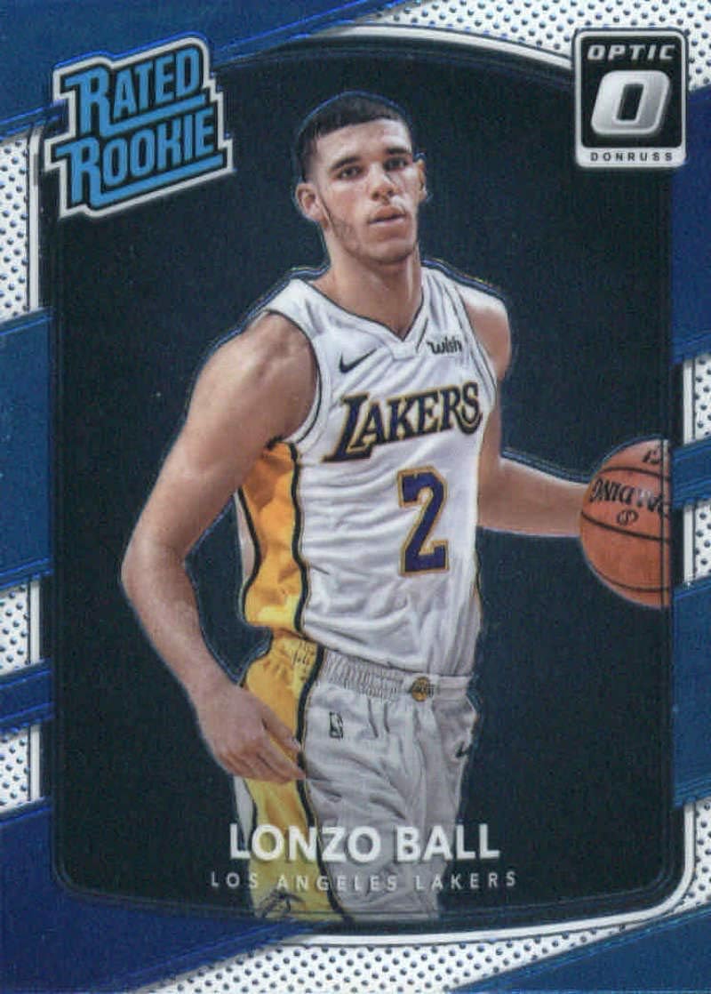 2017-18 Donruss Optic #199 Lonzo Ball Los Angeles Lakers Rated Rookie Basketball Card