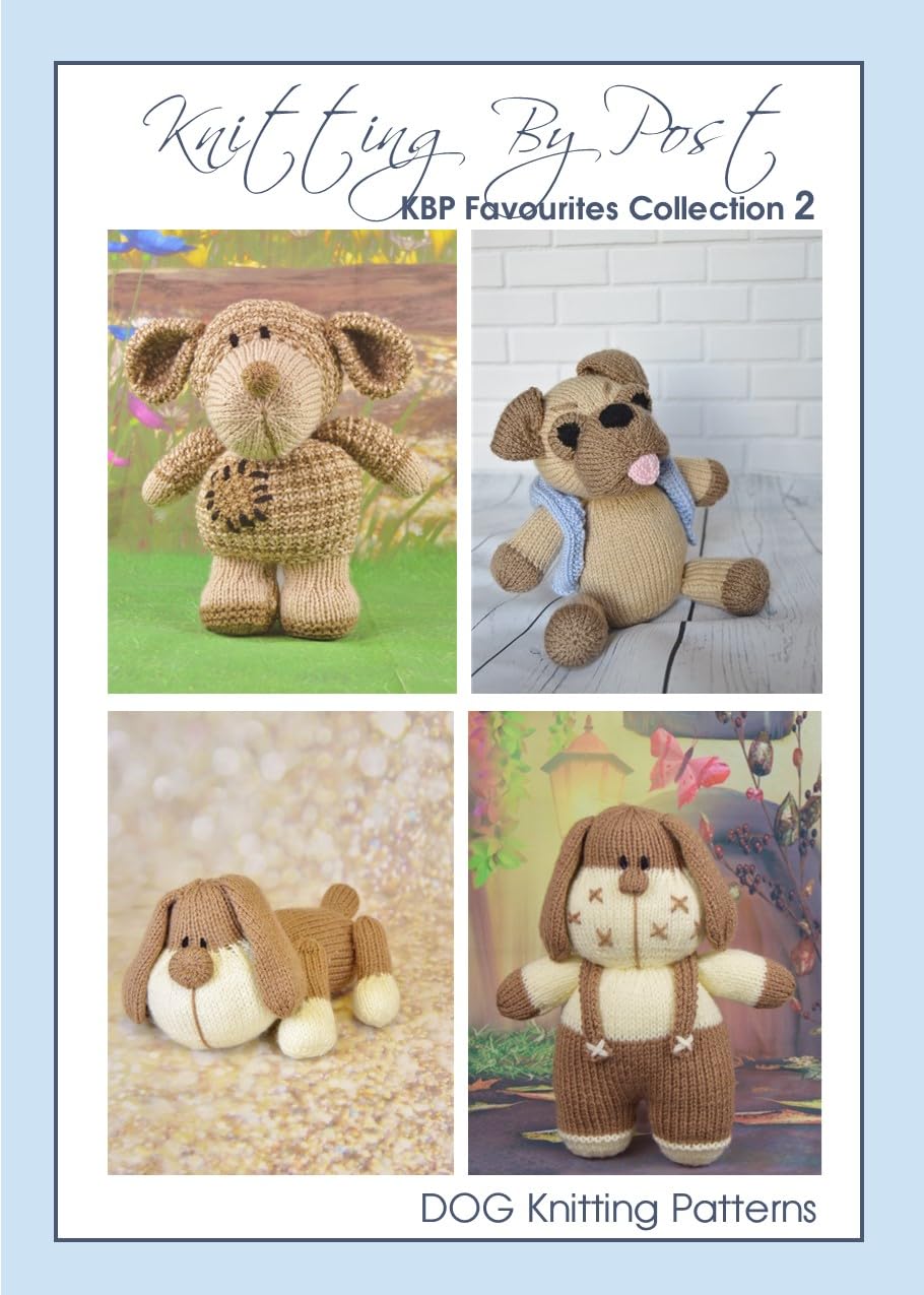 Knitting By Post Multiple Dogs Booklet Of Favourites No.2 Toy Knitting Patterns