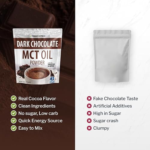 Miniatura 5 de Opportuniteas MCT - Aceite en polvo crema keto para café té bebidas y batidos apto para dieta cetogénica baja en carbohidratos aumenta la energía y