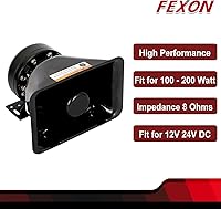 Vista 2 de Altavoz de sirena de alto rendimiento compatible con cualquier 100-200 vatios 100W 200W