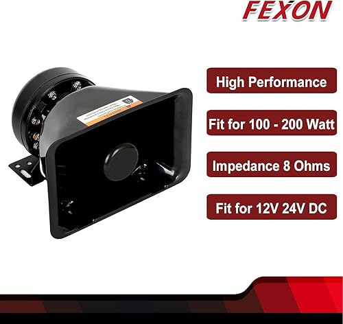 Miniatura 2 de Altavoz de sirena de alto rendimiento compatible con cualquier 100-200 vatios 100W 200W