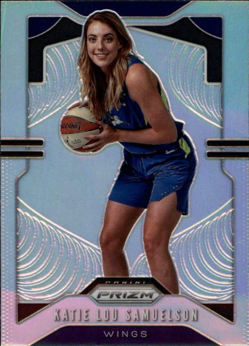 2020 Prizm WNBA Silver Refractor #57 Katie Lou Samuelson Dallas Wings Official Panini America Women's Basketball Trading Card (Scan Streaks are NOT on the card itself)