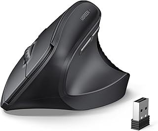 UGREEN 2.4G & Bluetooth 5.4 Vertical Ergonomic Wireless Mouse 1000/1600/2000/4000 DPI 6 Buttons Compatible with Windows/Ma…