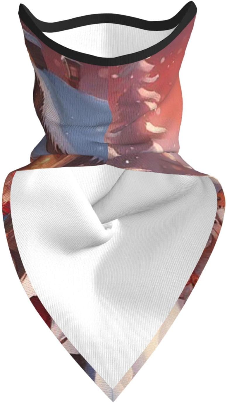 Protection Neck Gaiter Face Cover SleighGiftsNight Balaclava Scarf Mask, Windproof Breathable Sun Shield for Men Women, Skiing Hiking Cycling Outdoor Sports