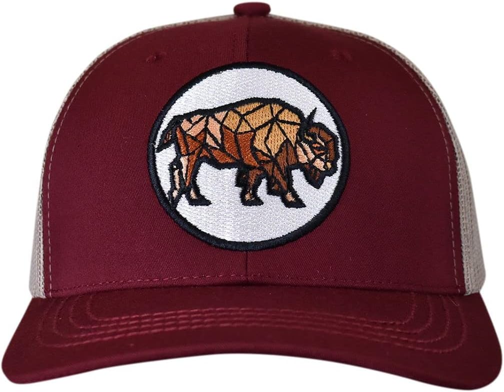 C.C Men's Embroidered Patch Trucker Mesh Back Adjustable Snapback Baseball Cap