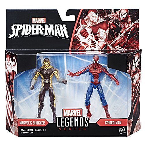 Image of Marvel Legends Spider Man and Shocker Figures 2 Pack, Multi Color (3.75 inch)