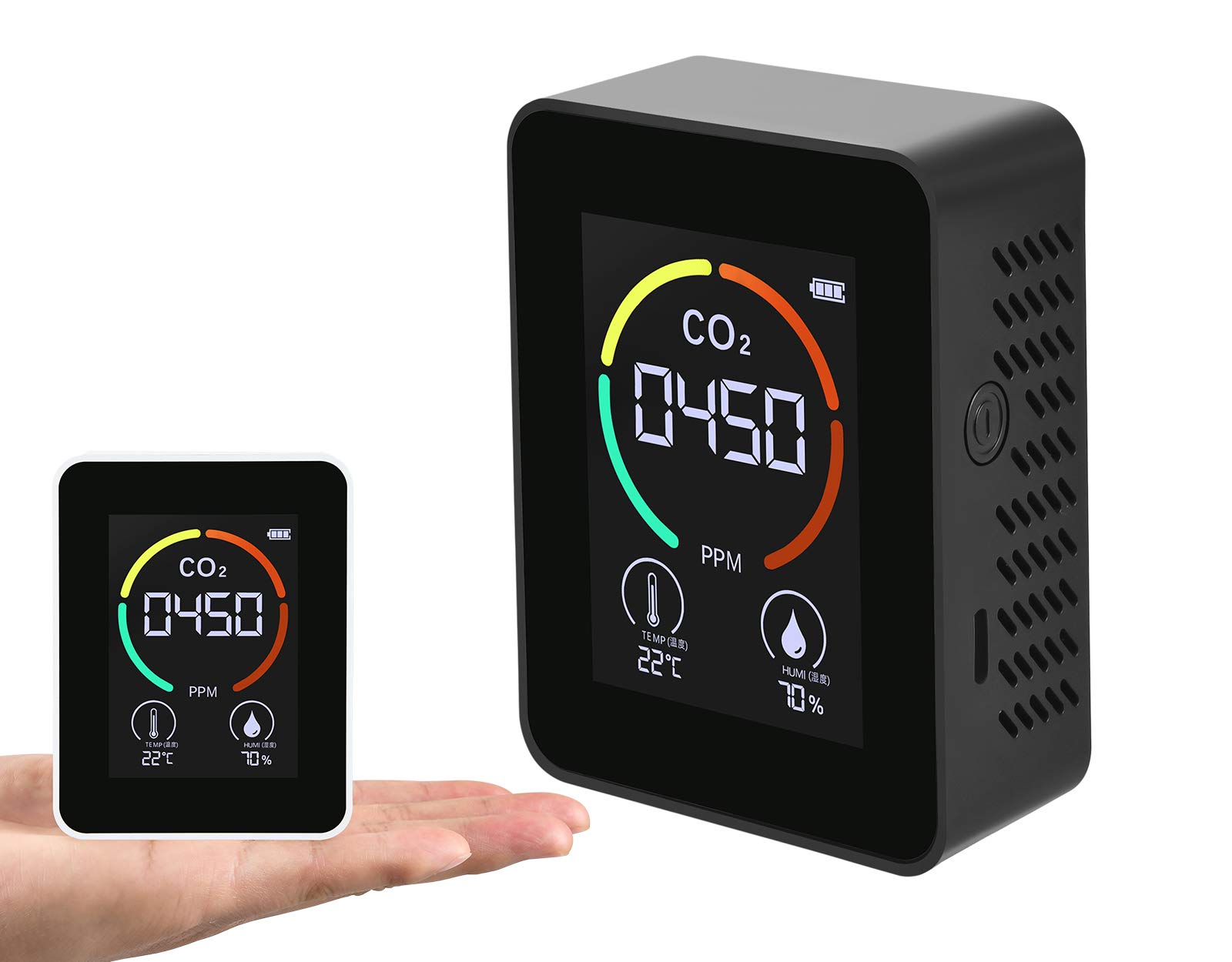 濃度計 co2モニター 換気を促すCO2モニター | ファイルとテプラのキングジム